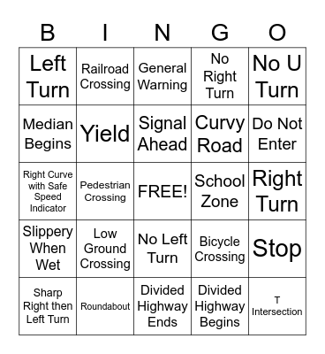 Signs , Signs Bingo Card