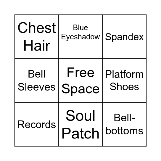 DISCO Bingo Card