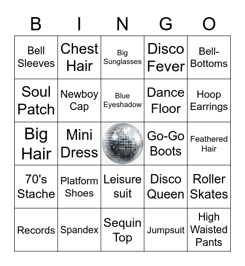 Disco Bingo Card