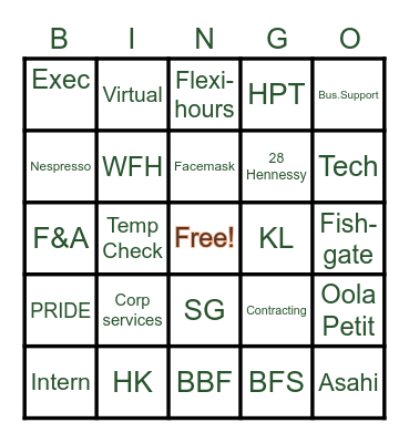 AMB-ingo! Bingo Card