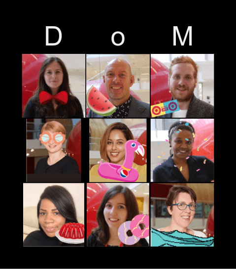 DoM Practice Bingo Card