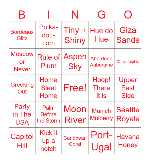 Klooster-Mani Bingo Night Bingo Card