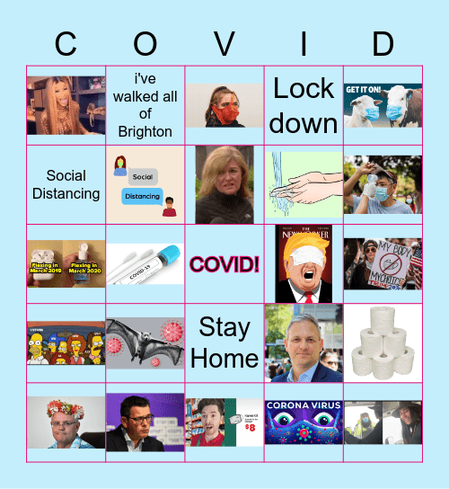 COVID Bingo Card