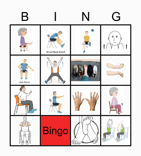 Bewegingsbingo Card