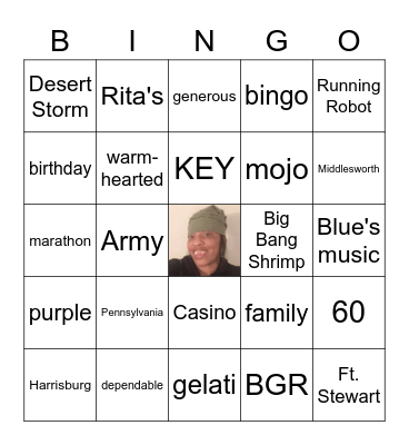 All About Ellie Bingo Card