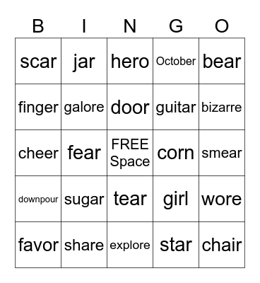 Halloween! Bingo Card