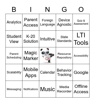 Canvas Bingo Card