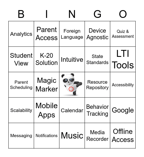 Canvas Bingo Card