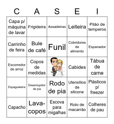 CHÁ DA BAYANE, Bingão da Dada Bingo Card