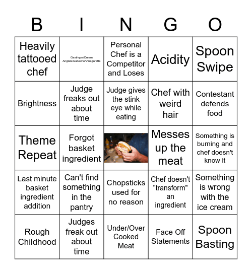 Chopped! Bingo Card