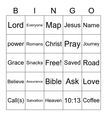 week 5 Bingo Card