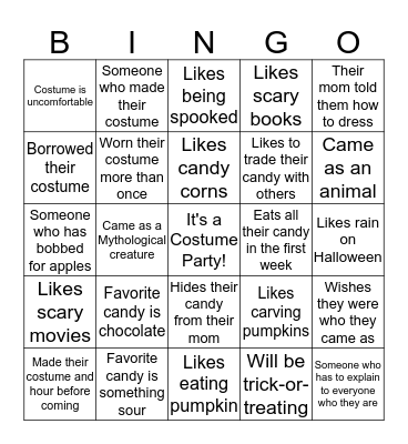 It's a Party!  Bingo Card