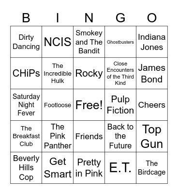 Movie Music Bingo card V3 Bingo Card
