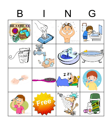 Hygiene Bingo Cards on Bingo Baker