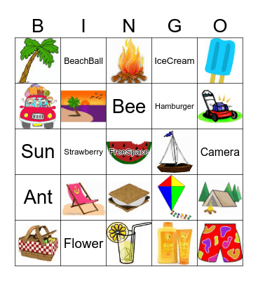 Summer BINGO Card