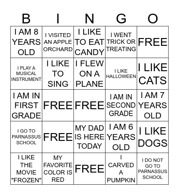 ICE BREAKER BINGO Card