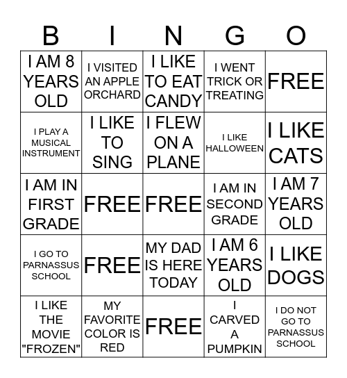 ICE BREAKER BINGO Card