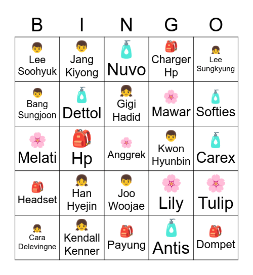 🦋yiyang Bingo Card