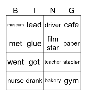 Bingo Card