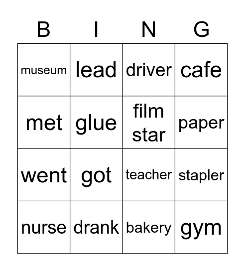 Bingo Card