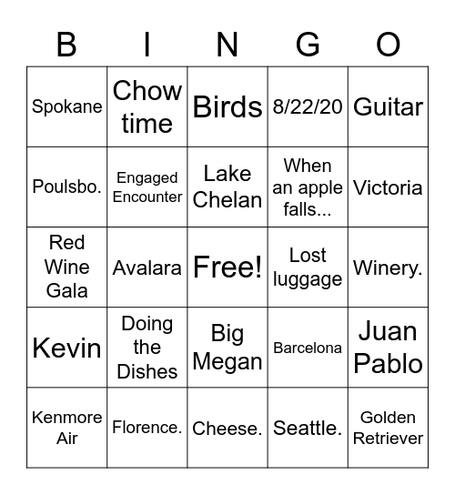 #MeetTheMcDonaghs Bingo Card