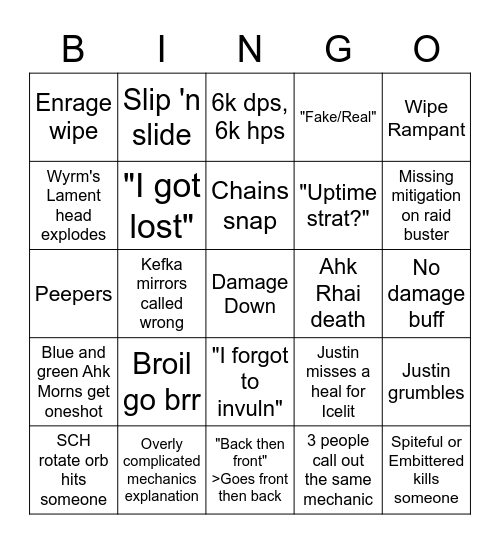 e8s Bingo Card