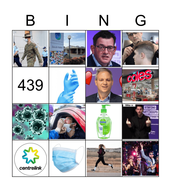 Coronavirus Bingo Card