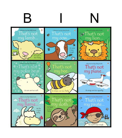 That's Not My Bingo! Bingo Card