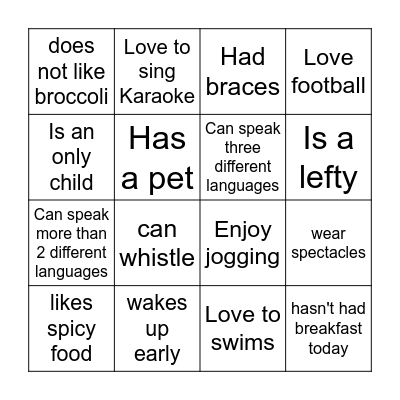 Preceptorship's Bingo Card