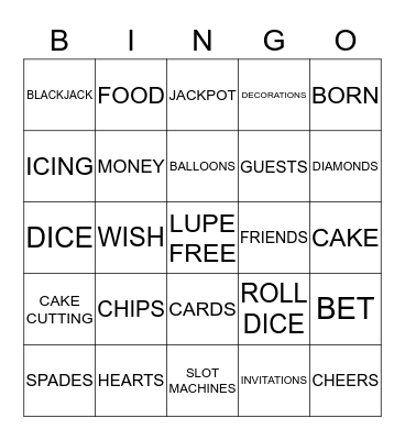 LUPE Bingo Card