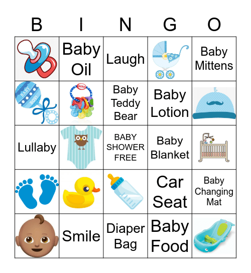 BABY SHOWER BINGO Card