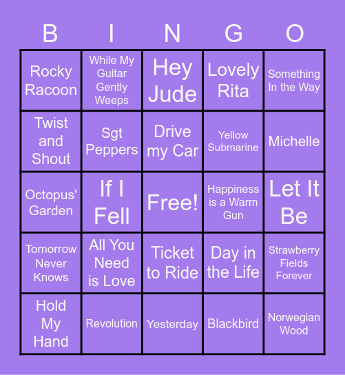 WailSharks Bingo! Bingo Card