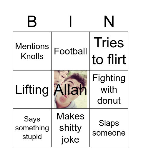 Allah Bingo Card