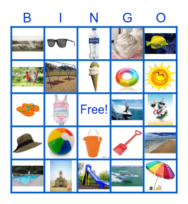 Summer Bingo Card