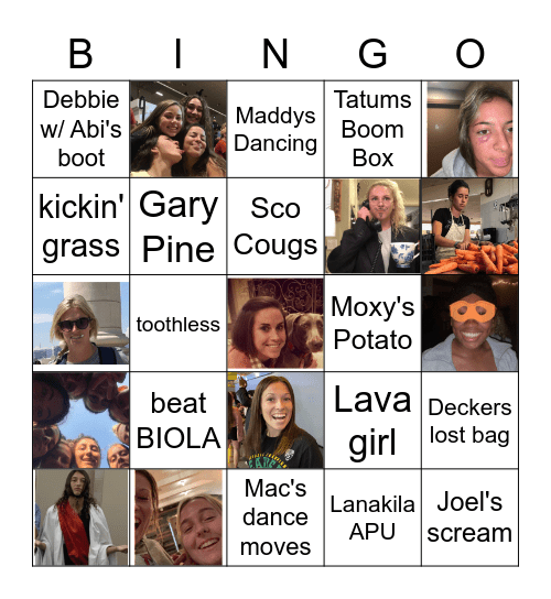 APU Womens Soccer Bingo Card