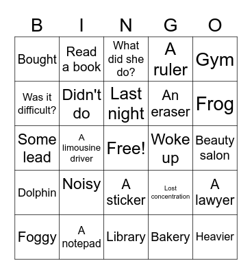 T1 SBL1/2 Bingo Card