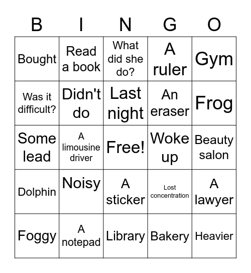 T1 SBL1/2 Bingo Card