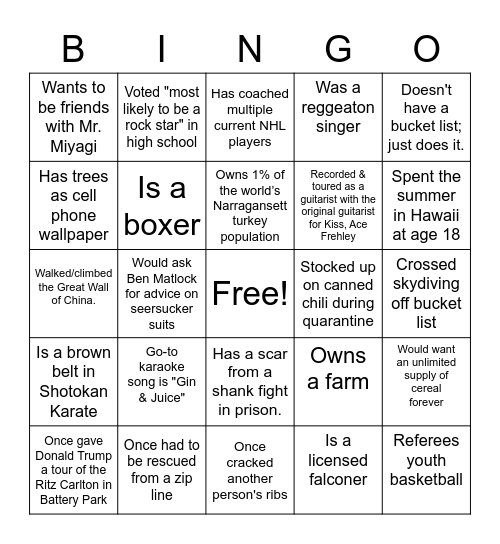 LL.M. Bootcamp Getting-to-Know-You Bingo Card