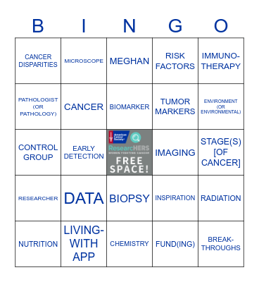 ResearcHERS Celebration Bingo Card