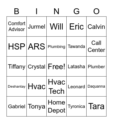 ARS BINGO Card