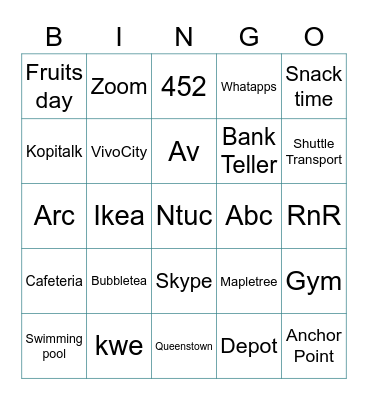 Bingo Card