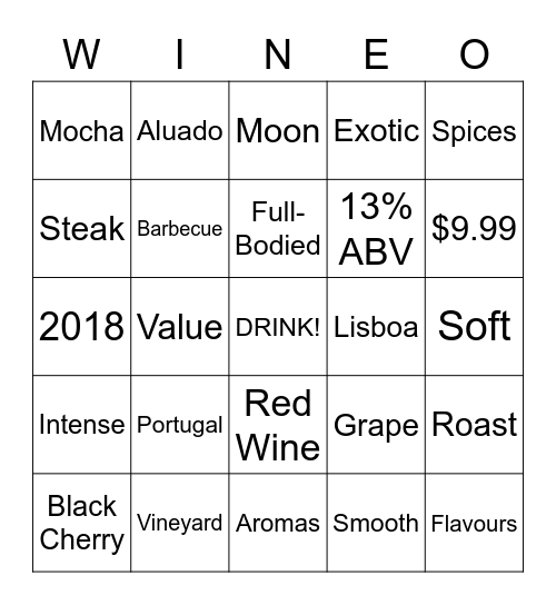 Aluado Bingo Card