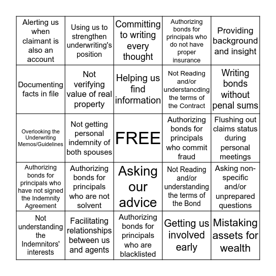 Bingo Card