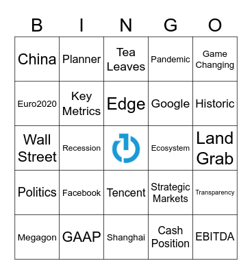 TTD Earnings Bingo - Q2 2020 Bingo Card