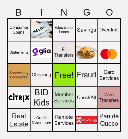 IDB GLOBAL FCU Bingo Card