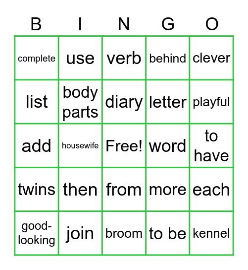 Discover 2 Unit Starter Bingo Card