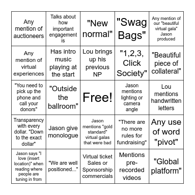 Winspire Webinar Bingo 8/12/2020 Bingo Card