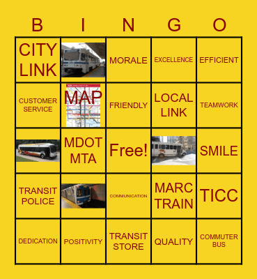 TICC'S CUSTOMER SERVICE WEEK Bingo Card