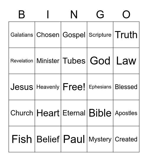 Don't Lose Heart Bingo Card