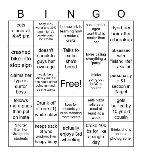 courtneyanne_xoxo Bingo Card